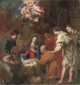 The Adoration Of The Shepherds by Jacob Oost the Elder