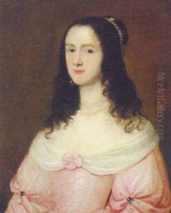 Portrait Of A Lady In A Pink Dress Portrait Of A Lady In A Pink Dress
