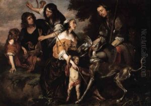 The Return Of A Hunter With His Bounty by Jacob Oost the Elder