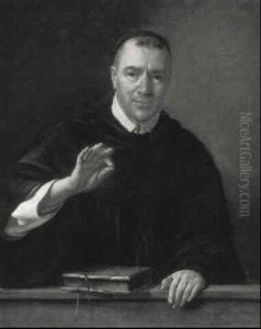 Portrait Du Frere Engelbert Wonder Wood by Jacob Oost The Younger