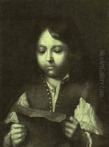 Young Boy Reading A Letter by Jacob Oost The Younger