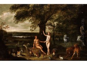 Der Sundenfall Im Paradies by Isaac Van Oosten