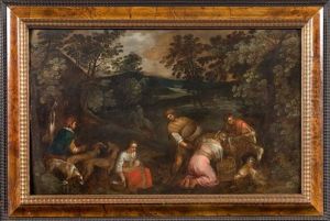 La Halte Des Paysans by Isaac Van Oosten
