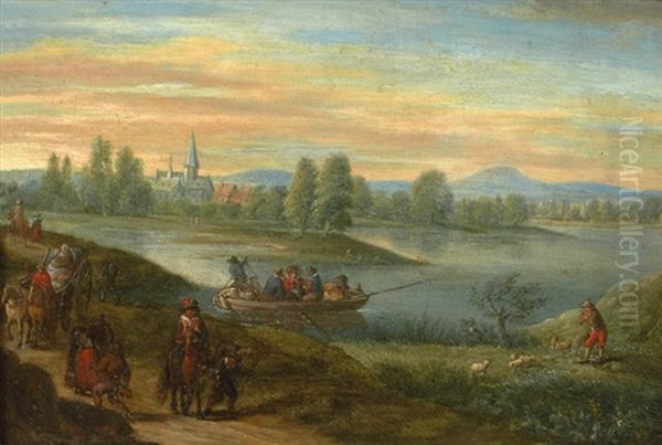 Paysage Fluvial Anime De Personnages - view 1