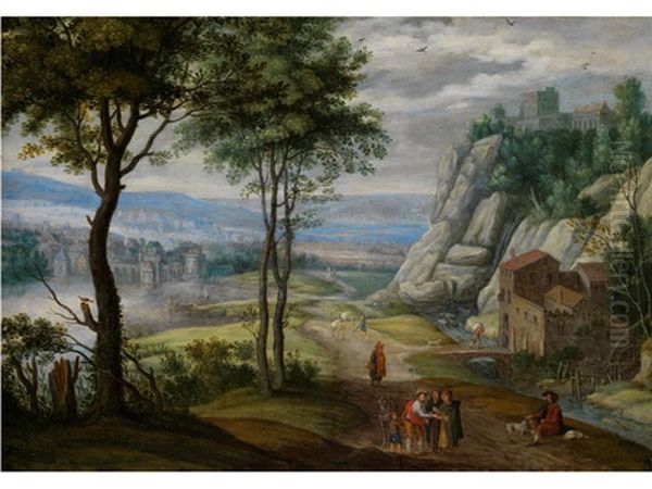 Landschaft Mit Baumen Und Felsen - view 1