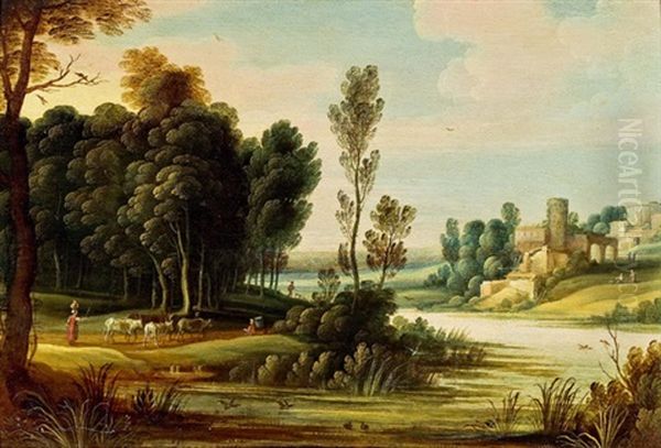 Flusslandschaft Mit Schilf - view 1