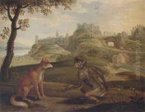 The Fox And The Monkey by Isaac Van Oosten