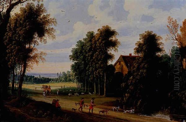 Le Depart Pour La Chasse Au Faucon - view 1