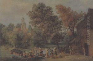 Besuch Am Bauernhof by Isaac Van Oosten