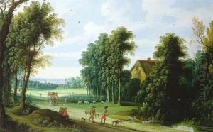 Paysage Anime Avec Fauconniers