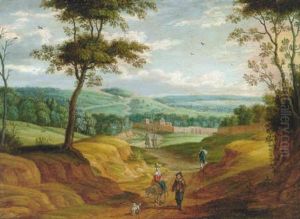 Landschaft Mit Reisenden