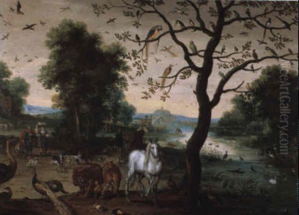 Le Paradis Terrestre Et L'arche De Noe - view 1