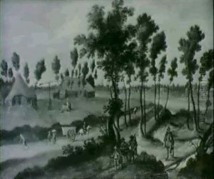 Voyageurs Dans Un Paysage Flamand by Isaac Van Oosten
