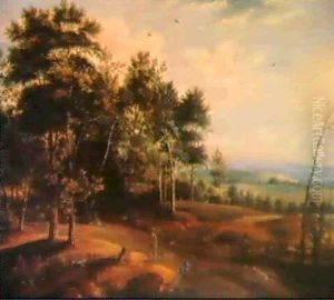 Un Paysage Avec Des Voyageurs Et Un Oiseleur