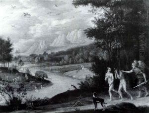 The Archangel Michael Expelling Adam And Eve From The Garden Of Eden by Isaac Van Oosten