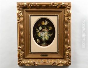 Flowers In A Vase by Maria van Oosterwyck