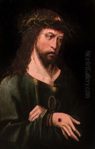 Christ As The Man Of Sorrows by Jacob Cornelisz Van Oostsanen