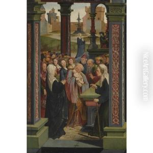 The Presentation In The Temple by Jacob Cornelisz Van Oostsanen