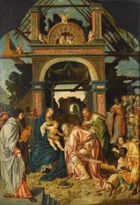 The Adoration Of The Magi by Jacob Cornelisz Van Oostsanen