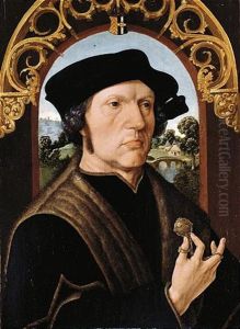 Portrait Of Jan Gerritz. Van Egmond Van De Dijenborgh by Jacob Cornelisz Van Oostsanen