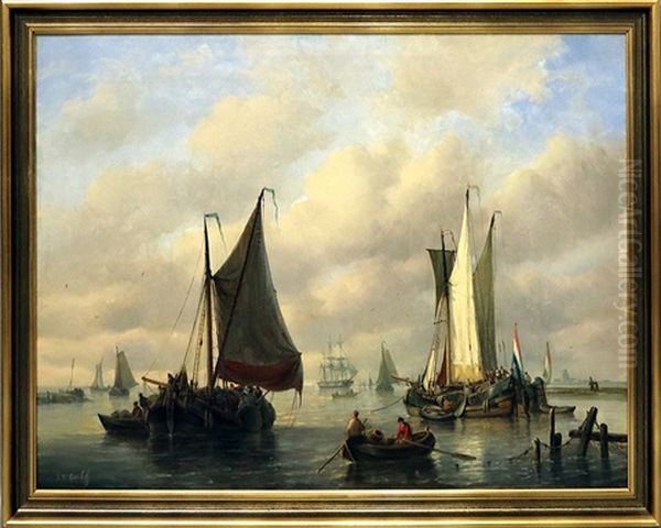 Segelschiffe Und Fischerboote Vor Meereskuste - view 1