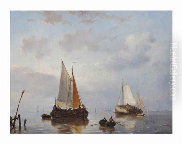 Fishermen Near The Dutch Coast - view 1