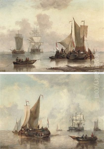Sailing Off The Dutch Coast (+ Untitled; Pair) - view 1