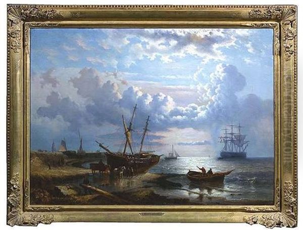 Kustenlandschaft Im Licht Der Fruhen Morgensonne Mit Auslaufenden Segelbooten - view 1