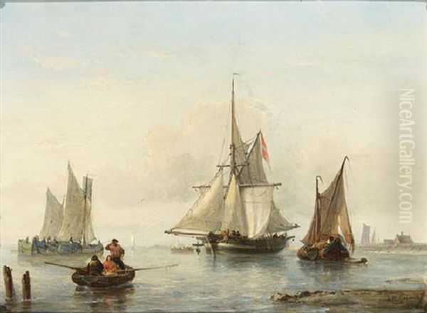 Sailing Vessels Near The Coast - view 1