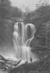 The Big Waterfall by George Willem Opdenhoff