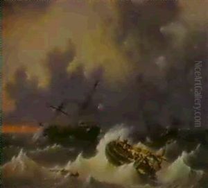 Marine by George Willem Opdenhoff