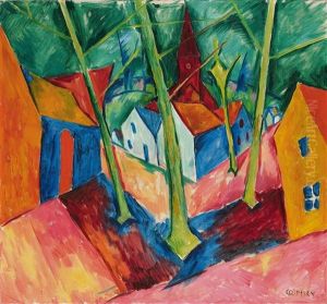 Dorf Mit Baumen Dorf Mit Baumen