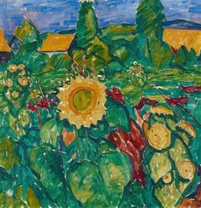 Helle Sonnenblumen by Walter Ophey