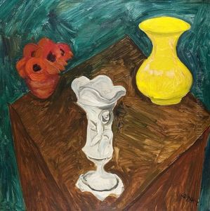 Still Life With Yellow Vase Still Life With Yellow Vase