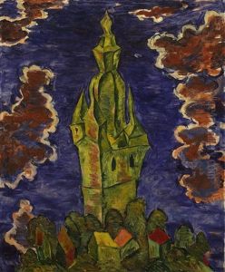 Turm In Brilon by Walter Ophey