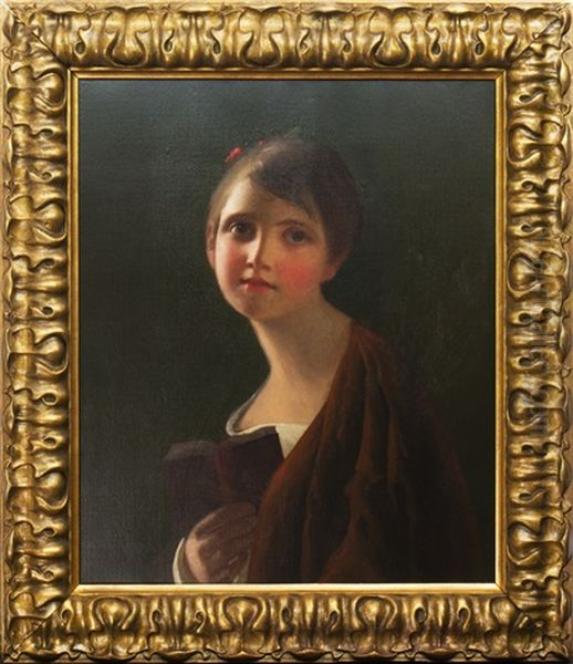 Young Girl Holding A Book - view 1