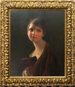 Young Girl Holding A Book
