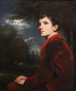Portrait Of A Young Gentleman, A Moonlit Landscape Beyond