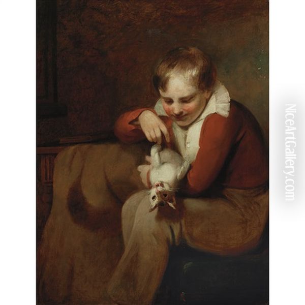 Boy With A Cat - view 1