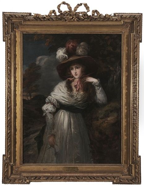 Portrait Of A Lady,said To Be Miss Melville - view 1