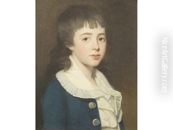 Portrait Of A Boy, Traditionally Identified As Henry West Betty, Bust-length, In A Blue Coat And White Shirt - view 1