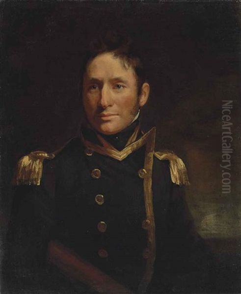 Portrait Of Captain Philip Beaver (1766-1813), Half-length, In Naval Uniform - view 1
