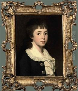 Portrait Of William Henry West Betty In A Blue Coat And White Blouse