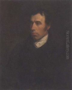 Portrait Of Sir J. Gay, Wearing A Black Jacket And White Cravat