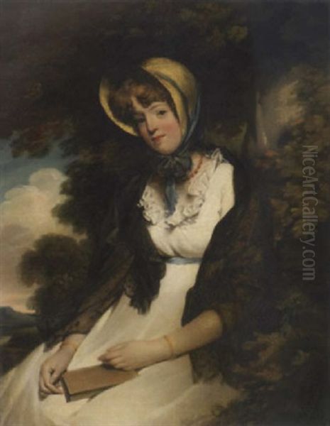 A Portrait Of A Lady In A Bonnet (miss Douglas Wilton?) - view 1