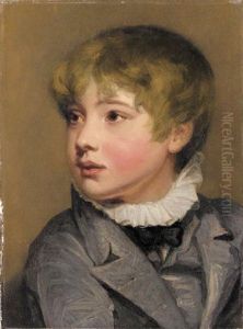 Portrait Study Of Master John Thornton In A Blue Jacket