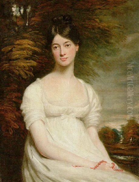 Portrait Of Mrs. Deering In A White Dress - view 1
