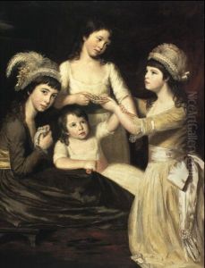 Group Portrait Of The Daughters Of Christopher And Anne Gullett