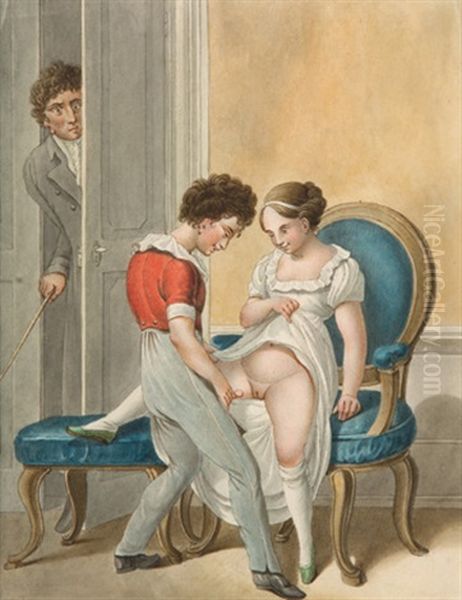 Espejo Y The Tutor Par De Acuarelas - view 1