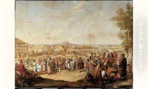 La Visite Par L'empereur Russe Nicolas I De La Foire De Nijni Novgorod